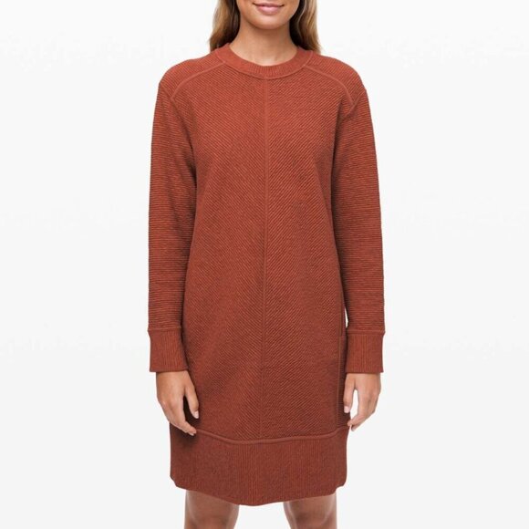 Lululemon On Repeat Dress Heathered Rustic Clay** - Picture 1 of 11